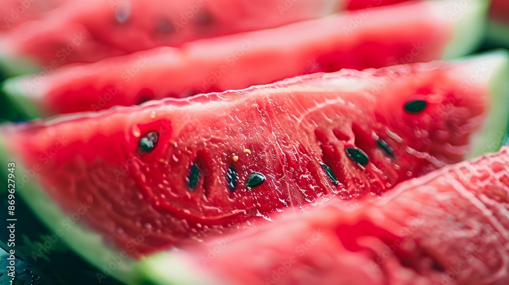 Closeup of Slices of Watermelon Closeup of Slices of Watermelon