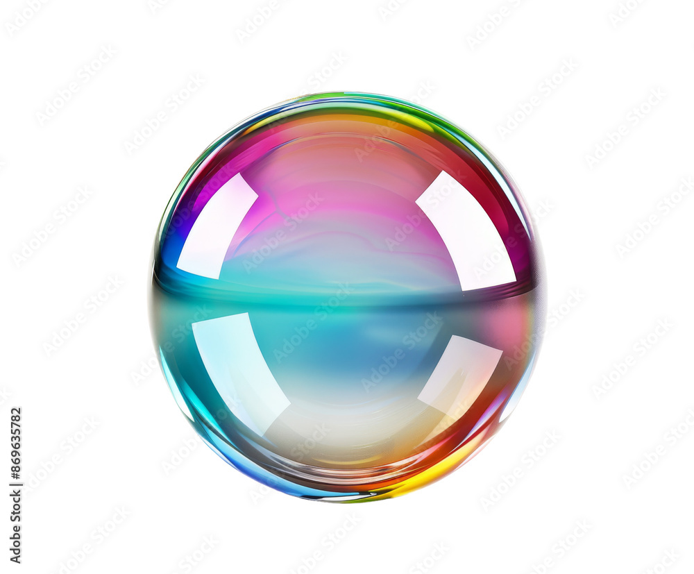 Colorful soap bubble with iridescent surface, isolated on white. Colorful soap bubble with iridescent surface, isolated on white.
