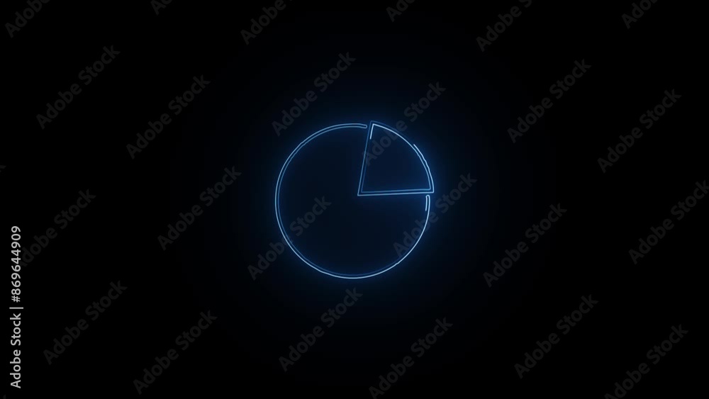 glohing storage  income neon animation 4k vedio