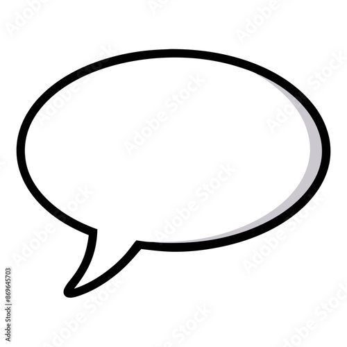 speech bubble, icon, vector illustration