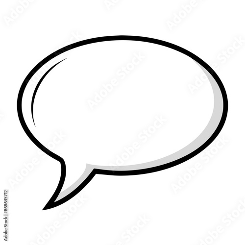 speech bubble, icon, vector illustration
