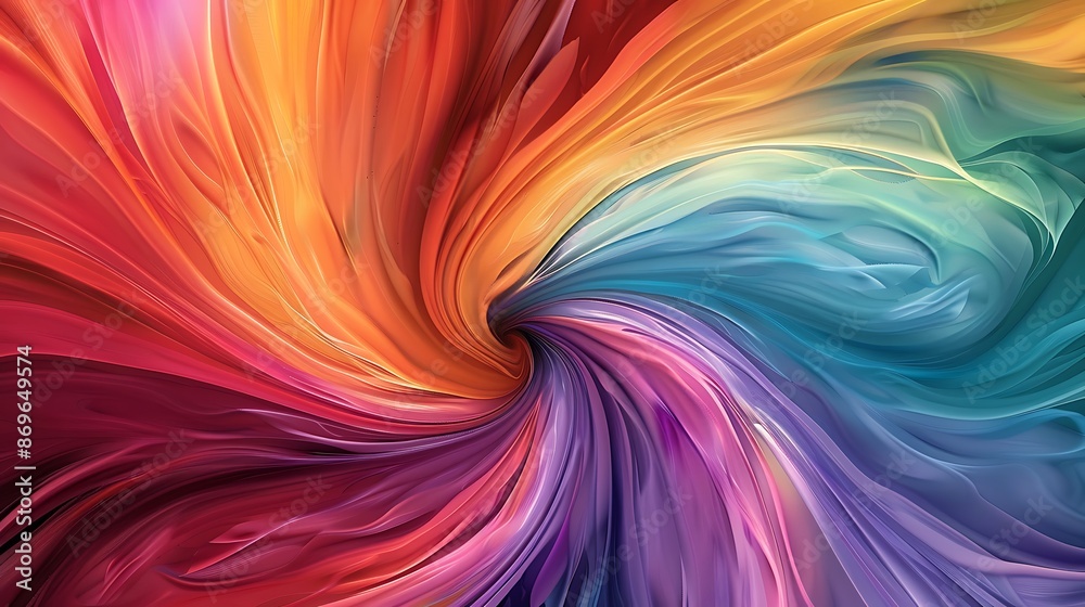 Harmonious swirls of vibrant hues blending seamlessly into an enchanting abstract pattern. Harmonious swirls of vibrant hues blending seamlessly into an enchanting abstract pattern.