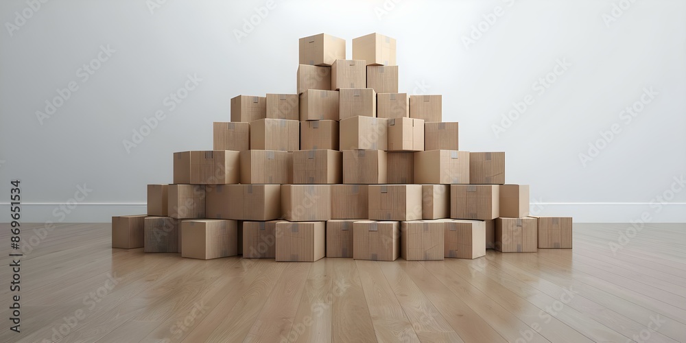 Cardboard Boxes Transformed into Art A Modern Twist in Commercial Settings. Concept Eco-Friendly Design, Sustainable Practices, Innovative Corporate Spaces, Upcycled Cardboard Art Cardboard Boxes Transformed into Art A Modern Twist in Commercial Settings. Concept Eco-Friendly Design, Sustainable Practices, Innovative Corporate Spaces, Upcycled Cardboard Art