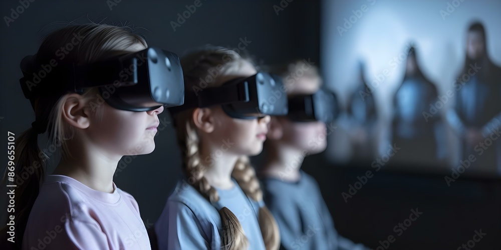 Exploring Medieval Life Students Learn with Holographic Characters in Virtual Classroom. Concept Medieval Life, Holographic Characters, Virtual Classroom, Educational Technology, Interactive Learning Exploring Medieval Life Students Learn with Holographic Characters in Virtual Classroom. Concept Medieval Life, Holographic Characters, Virtual Classroom, Educational Technology, Interactive Learning