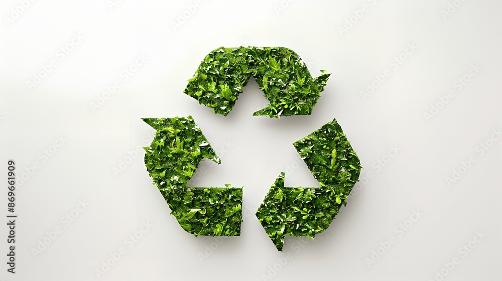 green recycling eco symbol white background green recycling eco symbol white background