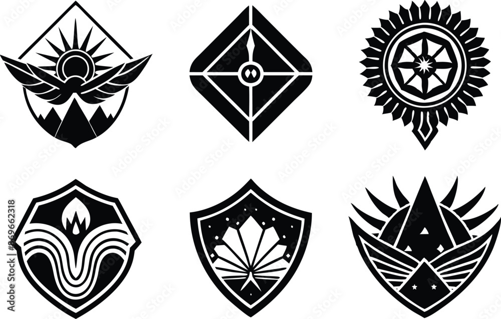 set off Modern minimal businness logo design on white background set off Modern minimal businness logo design on white background