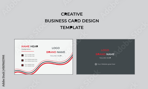 creative individual modern business card layout and classic professional business card design.