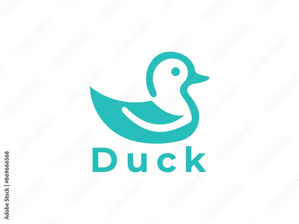 duck vector logo design. simple, minimal, flat logo design duck vector logo design. simple, minimal, flat logo design