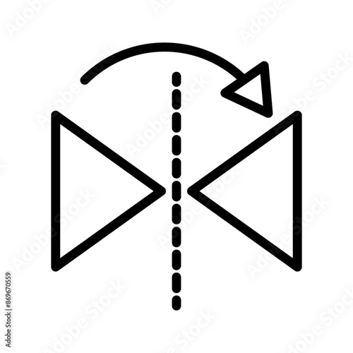 Reflect tool icon linear logo mark in black and white