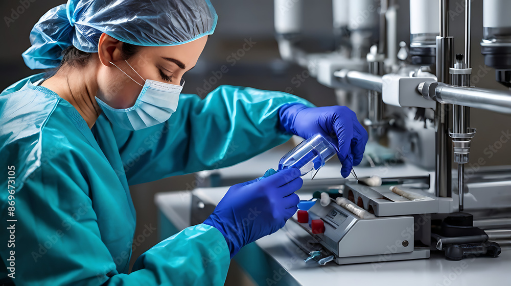Default_arafed_worker_in_blue_gloves_and_gloves_working Default_arafed_worker_in_blue_gloves_and_gloves_working