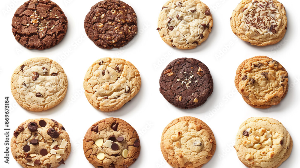 Oatmeal cookie or oat biscuit with raisins and nuts on white background. oatmeal cookie, oat biscuit, raisins, nuts, white background, oatmeal raisin cookie, homemade cookie, healthy snack, Oatmeal cookie or oat biscuit with raisins and nuts on white background. oatmeal cookie, oat biscuit, raisins, nuts, white background, oatmeal raisin cookie, homemade cookie, healthy snack,