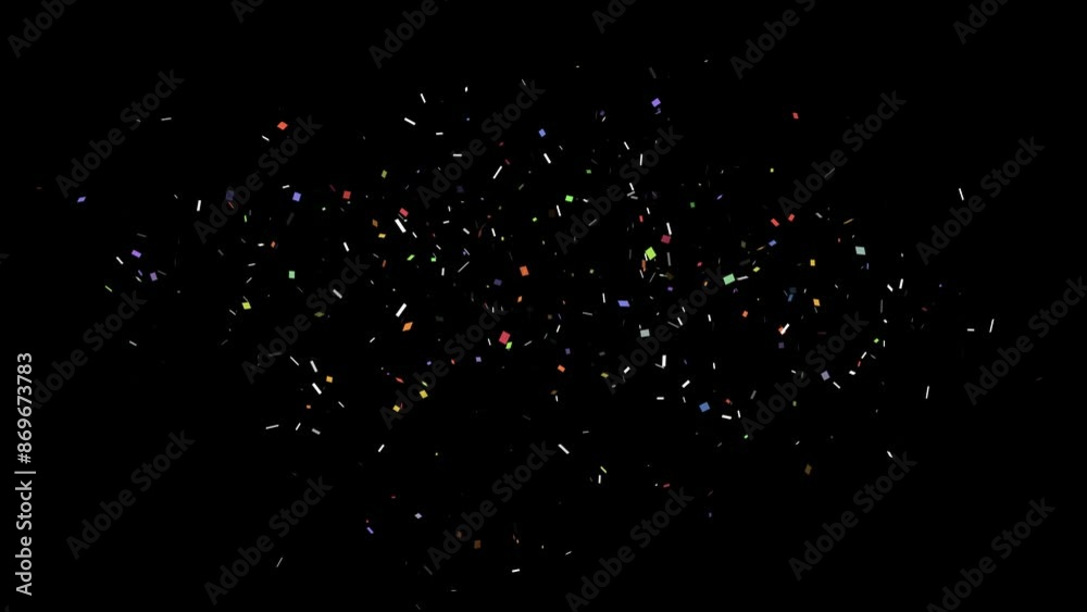 Confetti party popper Cracker explosions falling Screen Background 4K. Celebrate the holidays. birthday party, anniversary. luxury festive Special days celebration Holiday or party vibes background.