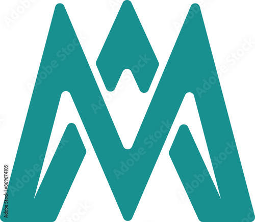 illustration of MA logo design