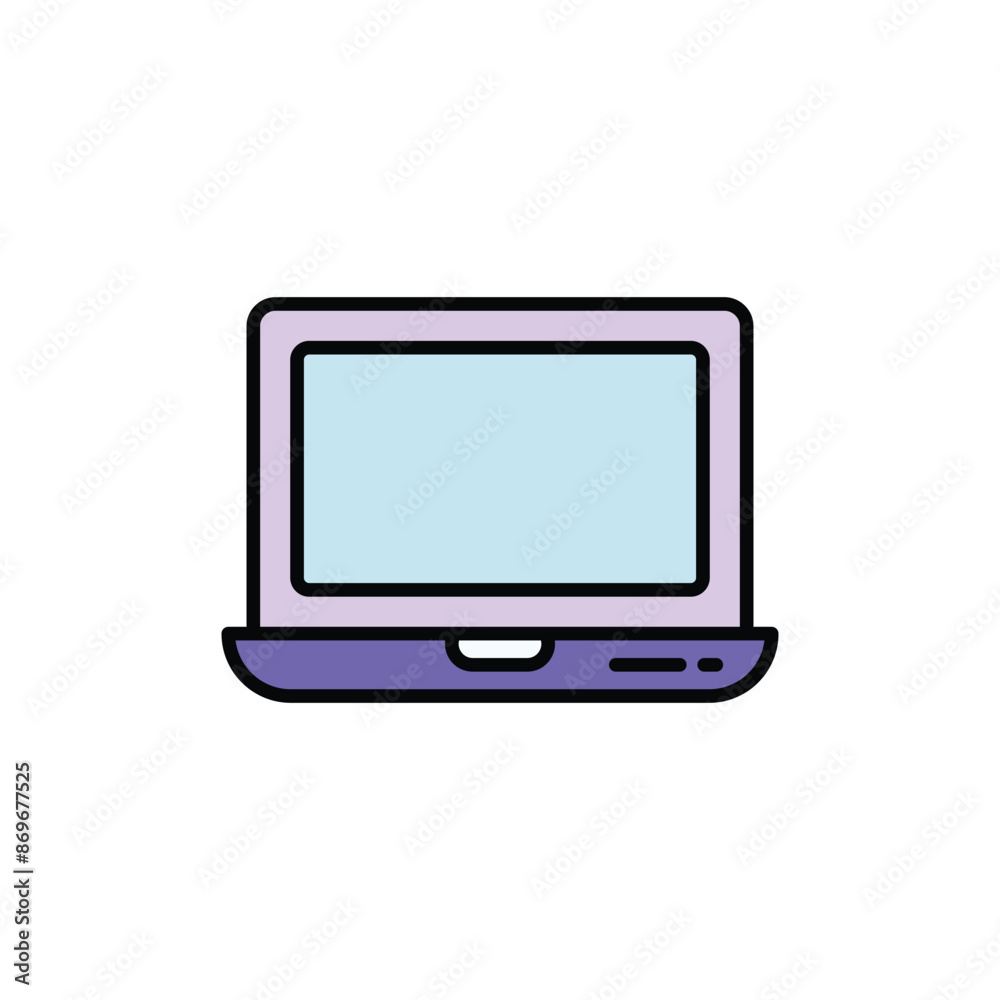 Laptop icon design with white background stock illustration Laptop icon design with white background stock illustration
