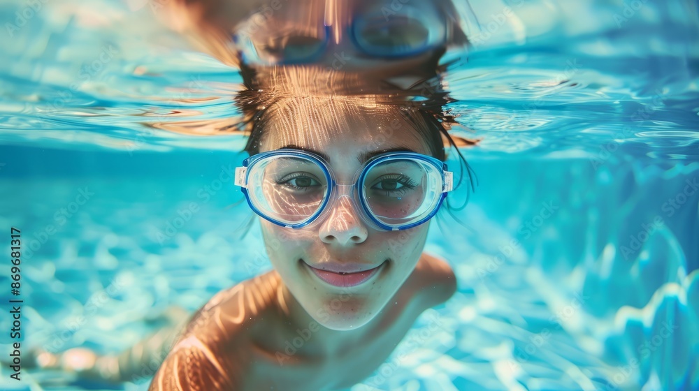 Fototapeta premium Swimming Charms, Menstrual Swimming Guide: Safety and Health Considerations
