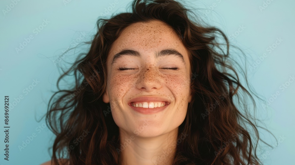 The smiling freckled girl The smiling freckled girl