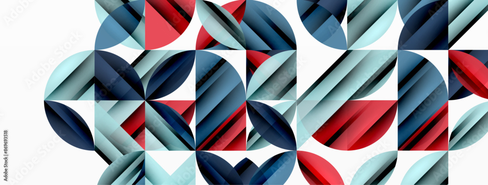 Circles and round shapes geometric minimal background Circles and round shapes geometric minimal background
