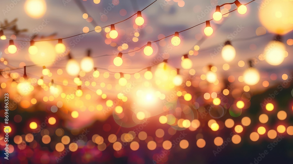 abstract cream background with blurred festival lights and outdoor celebration bokeh digital illustration abstract cream background with blurred festival lights and outdoor celebration bokeh digital illustration