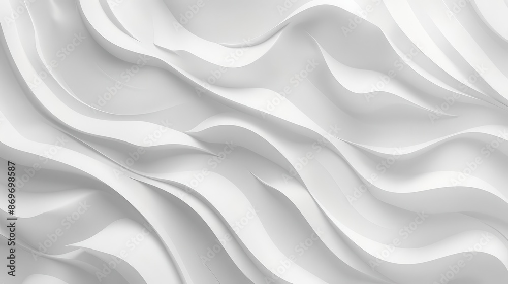 abstract seamless pattern of undulating white waves minimalist design subtle shadows clean lines monochromatic palette elegant flow abstract seamless pattern of undulating white waves minimalist design subtle shadows clean lines monochromatic palette elegant flow