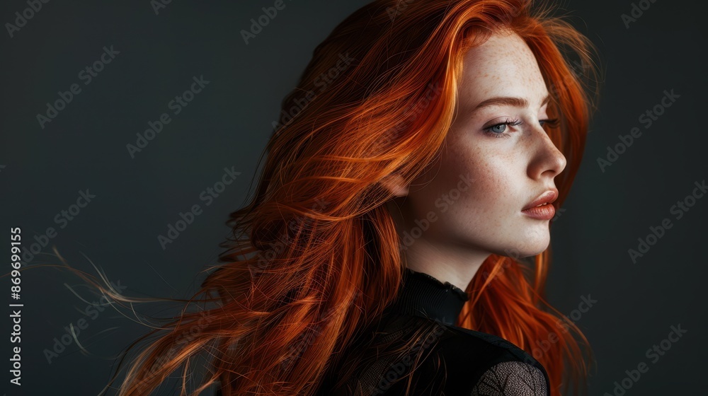 Fototapeta premium The Redhead Woman