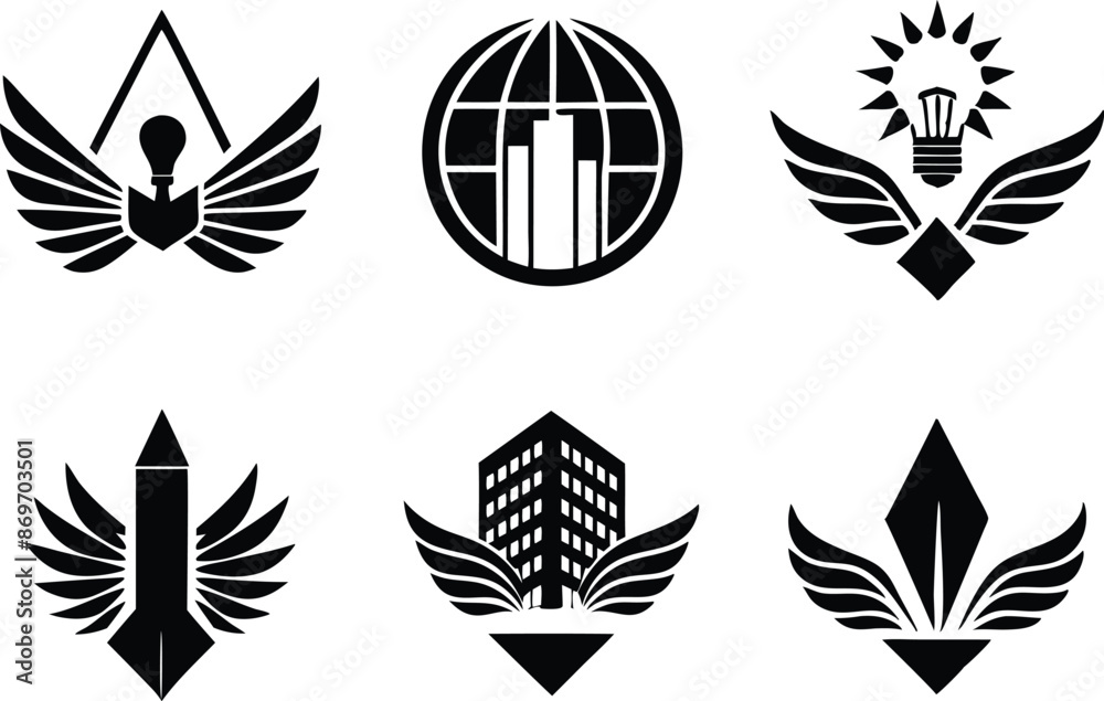 set off minimal corporate logo illustration black and white set off minimal corporate logo illustration black and white