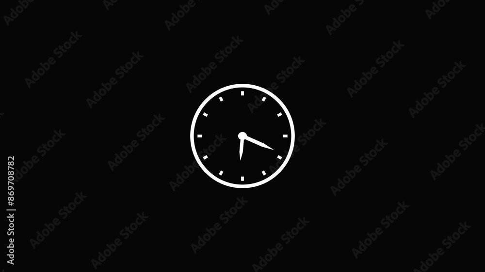 Clock icon Countdown 24 Hour Day Fast Speed. Clock timer rotation 360 UHD Animation. Clock icon Countdown 24 Hour Day Fast Speed. Clock timer rotation 360 UHD Animation.