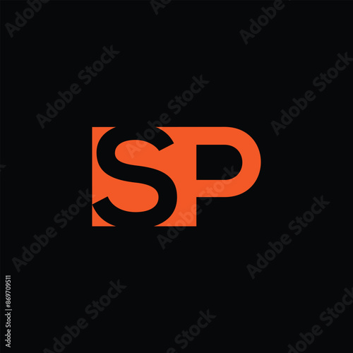 Initial Letter SP Logo Template Design