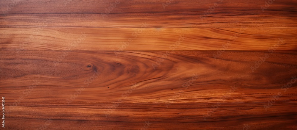 Fototapeta premium Texture of cherry wood panel with copy space image.