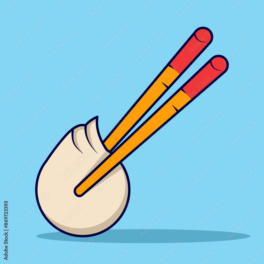 Dim Sum Icon Concept With Vector Cartoon Chopsticks. Asian food. Cute cartoon dim sum in wooden box with chopsticks. traditional Chinese dumplings. Flat Cartoon Style Vector Food Object Icon Concept. Dim Sum Icon Concept With Vector Cartoon Chopsticks. Asian food. Cute cartoon dim sum in wooden box with chopsticks. traditional Chinese dumplings. Flat Cartoon Style Vector Food Object Icon Concept.