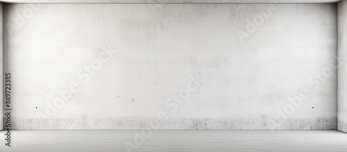White cement or concrete wall with a simplistic design ideal for backgrounds, with an uncluttered look perfect for showcasing content in a copy space image. photo