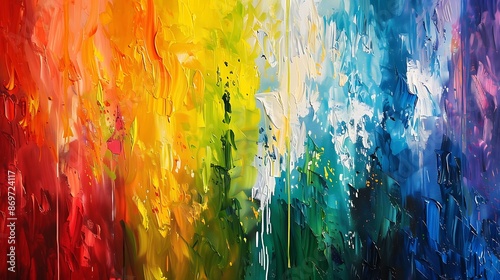 A symphony of colors performing on the canvas, each stroke adding depth and dimension to the Spectrum's vibrant melody.