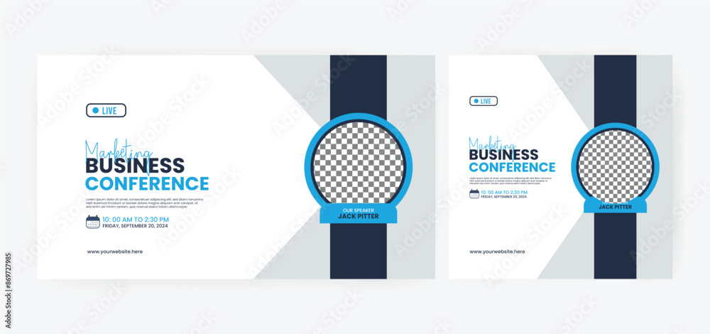 Modern Typography Business Webinar Template. Modern multipurpose creative corporate business agency marketing flyer. EPS vector illustration. Modern Typography Business Webinar Template. Modern multipurpose creative corporate business agency marketing flyer. EPS vector illustration.