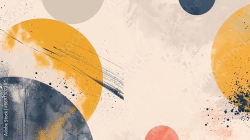 Abstract Background Minimalist Geometric Shapes