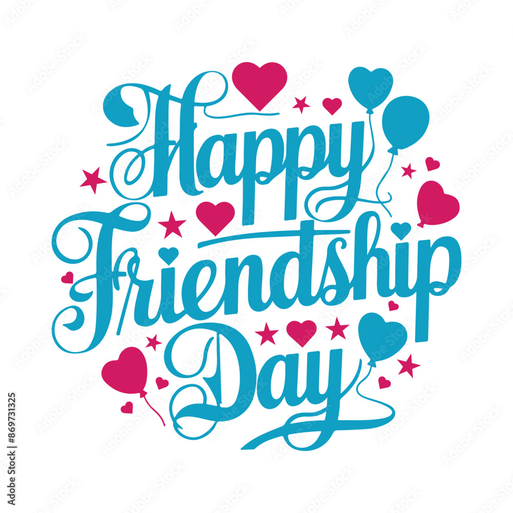 Happy Friendship day celebration text typography background Happy Friendship day celebration text typography background