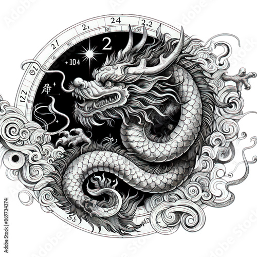 Chinese dragon tattoo