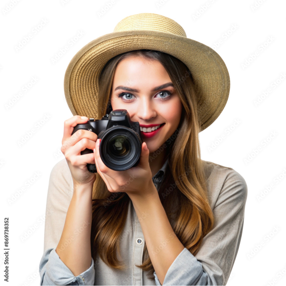 on world photography day a woman holding on DSLR on world photography day a woman holding on DSLR