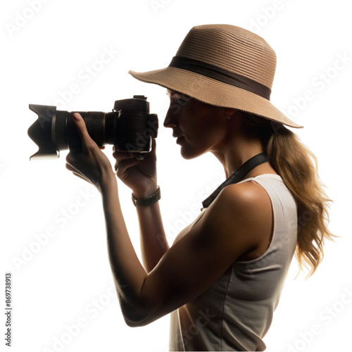 on world photography day a woman holding on DSLR