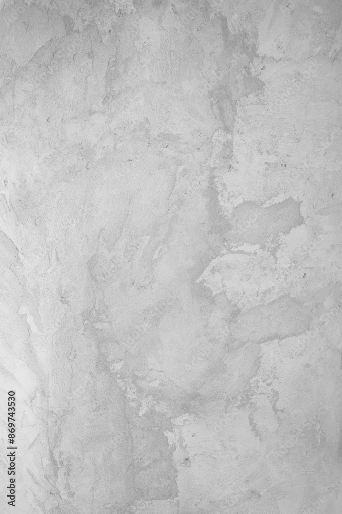 Fototapeta premium Empty old light gray cement grunge wall, abstract concrete floor texture background, Stains grunge wall texture with scratches patterns, copy space for work, banner, wallpaper for design.Vertical.