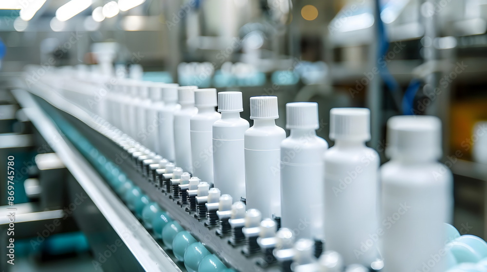 Pharmaceutical Production Line Automated Bottling Facility Quality Control Packaging Industry Pharmaceutical Production Line Automated Bottling Facility Quality Control Packaging Industry