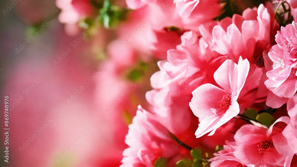 Beautiful pink flowers background, 16:9 with copyspace, 300 dpi Beautiful pink flowers background, 16:9 with copyspace, 300 dpi