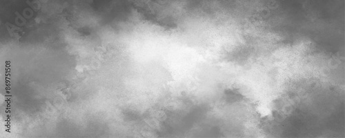 Abstract gray grunge smoke texture dark sky black night cloud smoke overlays background. Vignette texture in black and white color seamless grunge paper white black dramatic smoke smoky illustration.