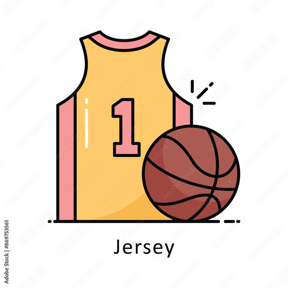 Jersey vector Filled outline Design illustration. Symbol on White background EPS 10 File Jersey vector Filled outline Design illustration. Symbol on White background EPS 10 File