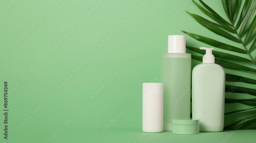 Biodegradable cosmetic products infused with nanotechnology offer enhanced benefits and ecofriendly disposal, merging sustainability with innovation, with copy space Biodegradable cosmetic products infused with nanotechnology offer enhanced benefits and ecofriendly disposal, merging sustainability with innovation, with copy space