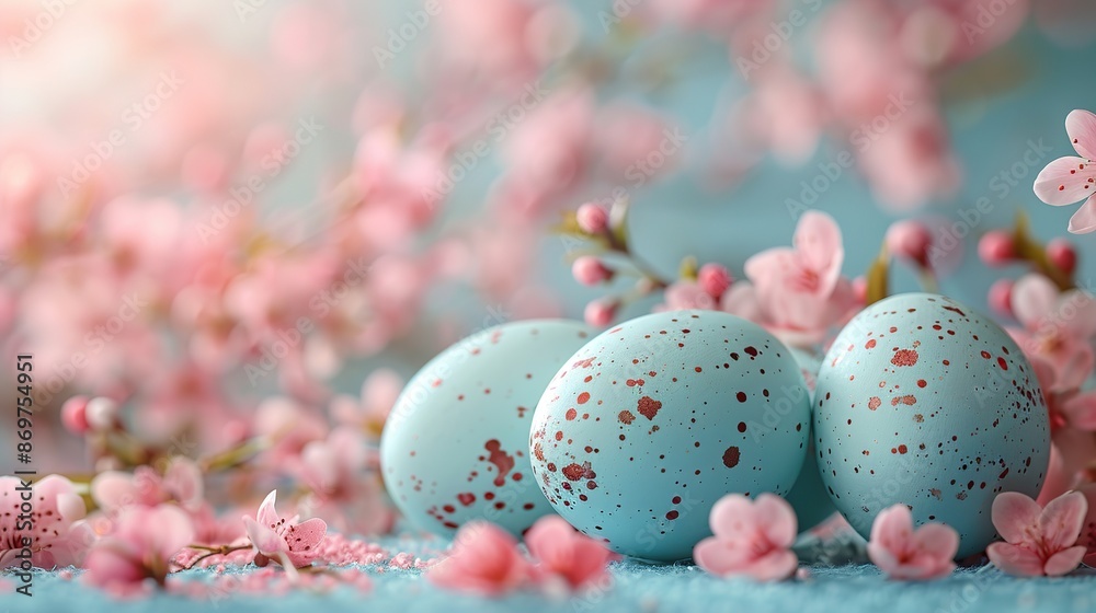 elegant easter background with blue easter eggs on pastel blue table minimal style.stock photo elegant easter background with blue easter eggs on pastel blue table minimal style.stock photo