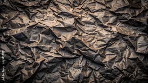 Wallpaper Mural Grunge textured crumpled paper backdrop with copy space for text or design - Black creased background Torontodigital.ca