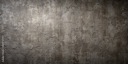 Grunge weathered textured concrete wall background with dark shadow, copy space