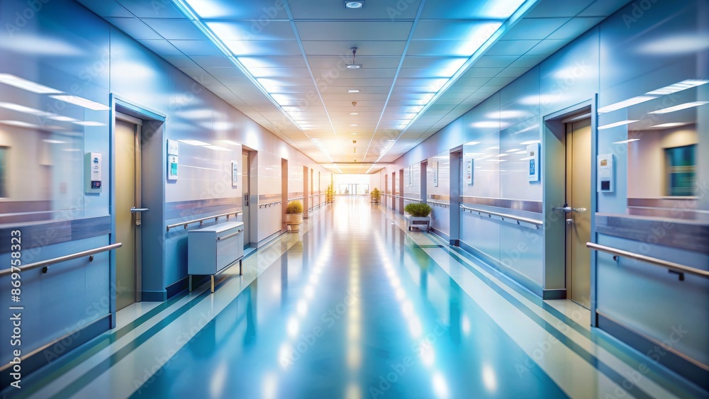 Luxurious Abstract Hospital Corridor, Medical Facility Interior Design, Modern Healthcare Architecture, Futuristic Hospital Decor Luxurious Abstract Hospital Corridor, Medical Facility Interior Design, Modern Healthcare Architecture, Futuristic Hospital Decor