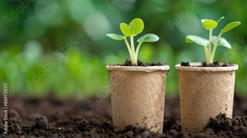 Paper embedded with fruit seeds can be planted after use, turning waste into nutritious produce, combining recycling with urban farming, with copy space