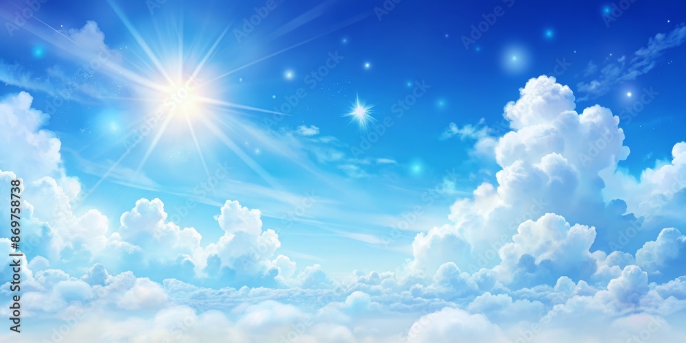 Mesmerizing blue and white sky backdrop with ample copy space, creating a serene and calming atmosphere for wallpapers and digital displays sky, blue, white, copy space, tranquility Mesmerizing blue and white sky backdrop with ample copy space, creating a serene and calming atmosphere for wallpapers and digital displays sky, blue, white, copy space, tranquility