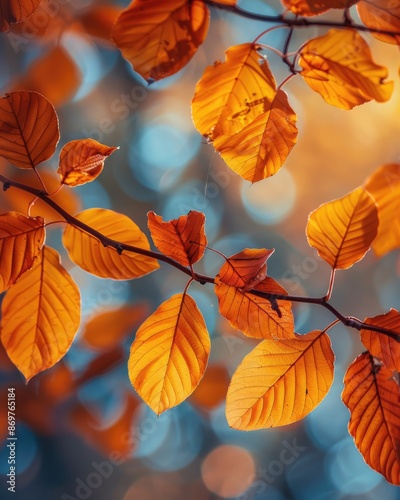 Autumn Leaves Background © Simone